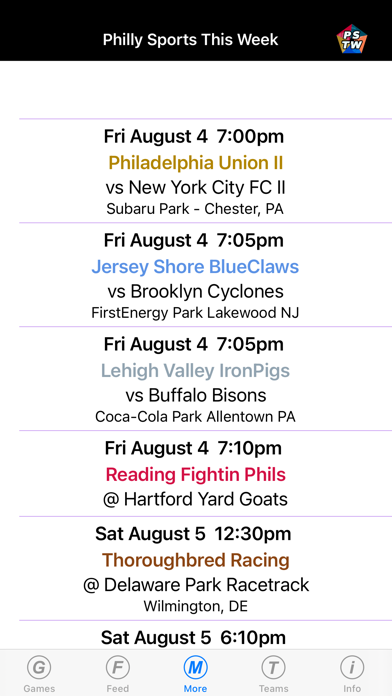 Philly Sports This Week Screenshot