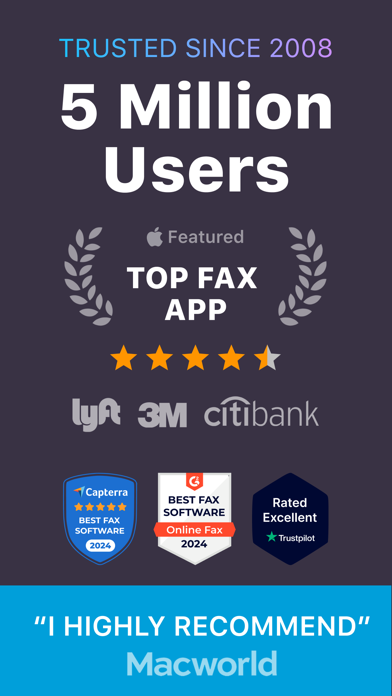 iFax App Send Fax From iPhone Screenshot