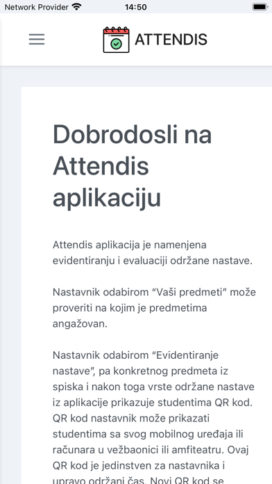 Attendis BGMED Screenshot