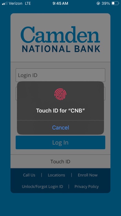 Camden National Bank Screenshot