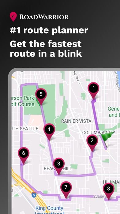 Screenshot #1 pour RoadWarrior Route Planner