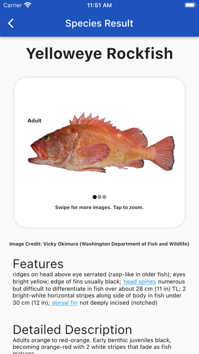 West Coast Fish ID Screenshot