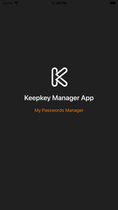 Keepkey Manager App Screenshot