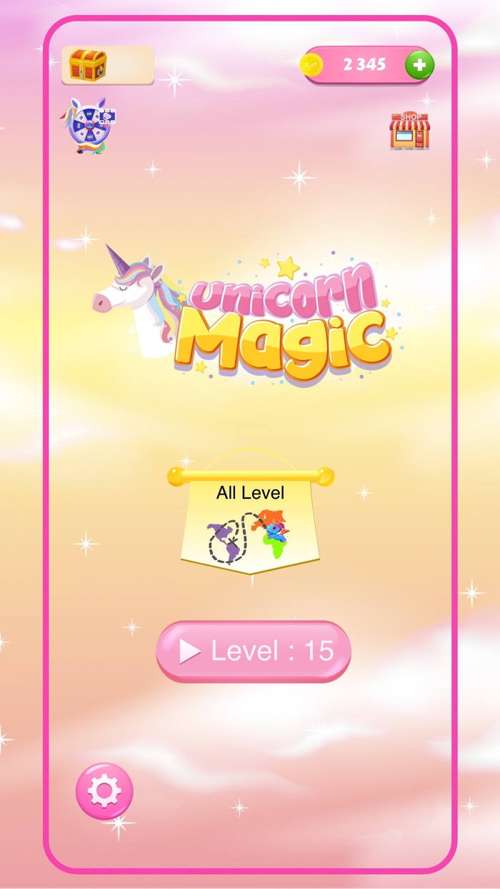 Unicorn Magic Tile Match game
