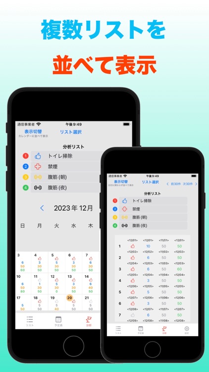 ElevateMe-目標達成記録アプリ　記録カレンダー　