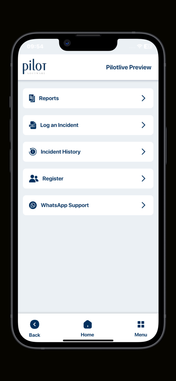 PilotLive Mobile Reporting