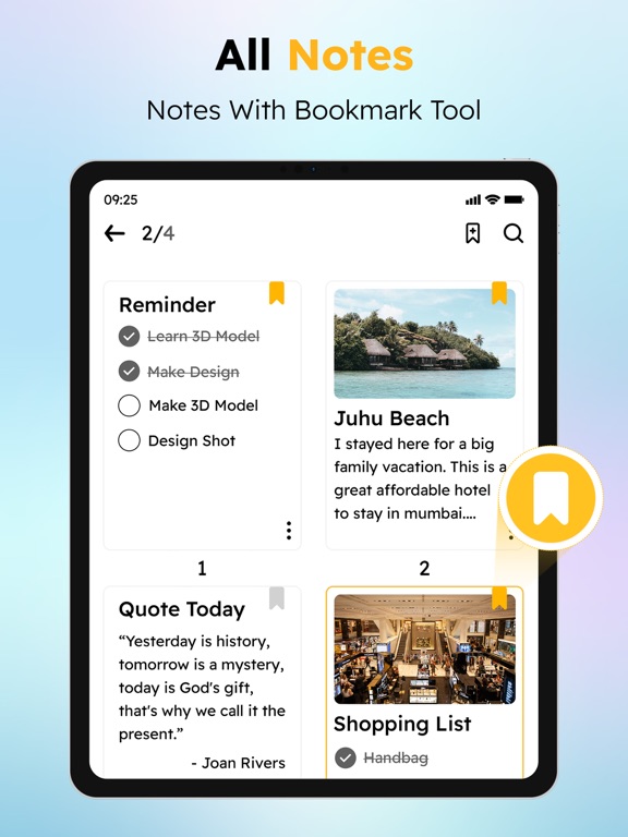 Notebook - Notes and Lists iPad screenshot 5 - Productivity app