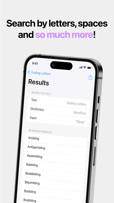 WordOwl: The Word Finder Screenshot