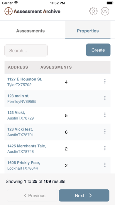 Screenshot #2 pour Assessment Archive