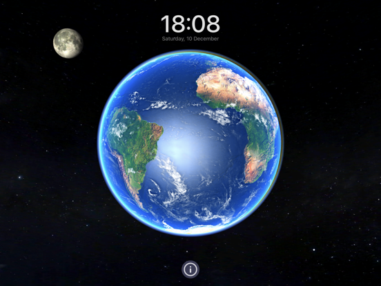 3D Aarde & maan, zon, sterren. iPad app afbeelding 7