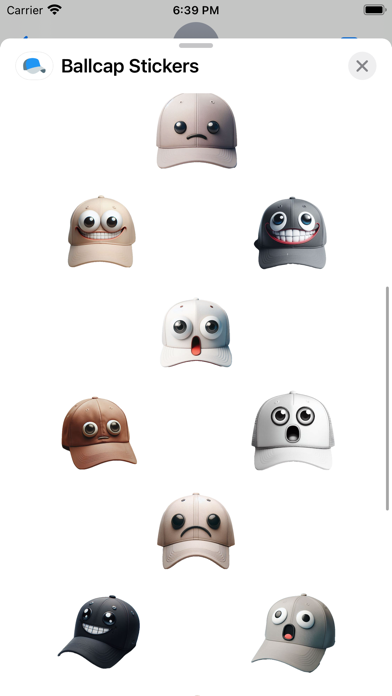 Screenshot #2 pour Ballcap Stickers