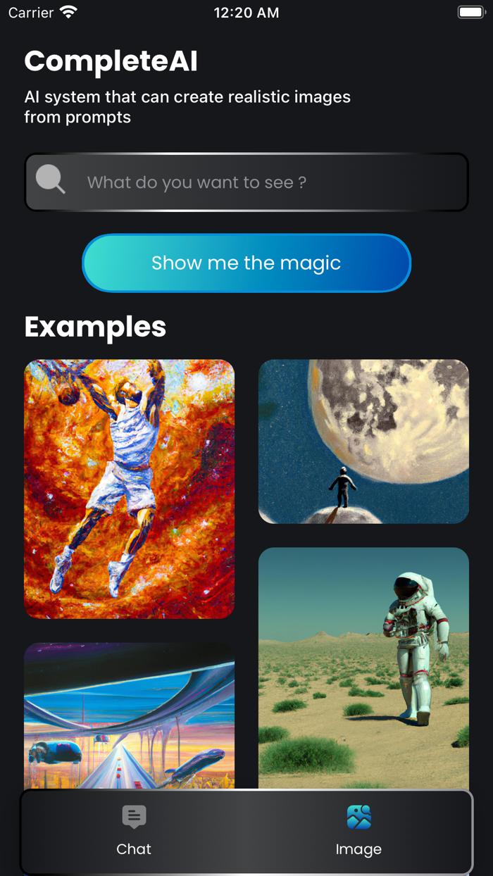 CompleteAI chat and image ai