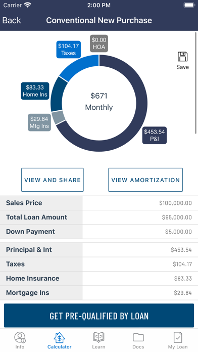 Toll Brothers Mortgage Screenshot