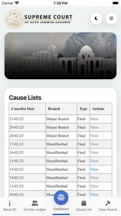Supreme Court AJK Screenshot