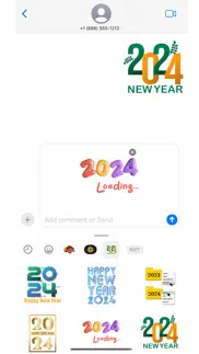 new year 2024 stickers iphone screenshot 2