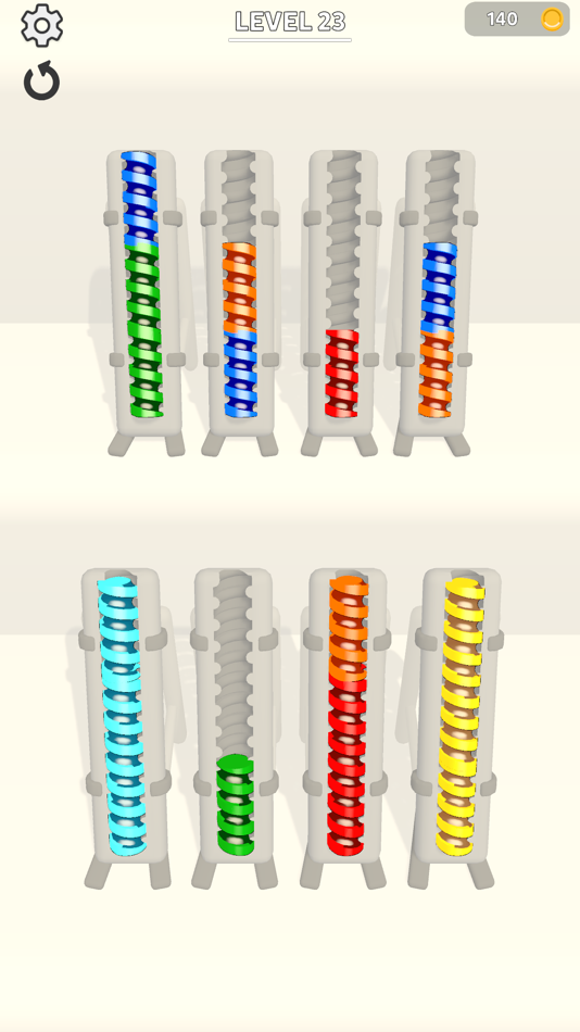 #10. Color Screw Sort (iOS) 由: Babil Studios