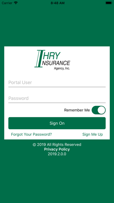 Ihry Insurance Mobile Screenshot