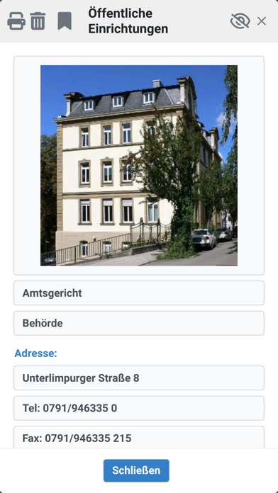 GeoApp Schwäbisch Hall Screenshot
