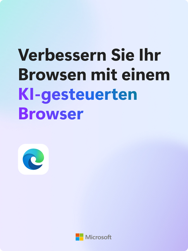 ‎Microsoft Edge: KI-Browser Screenshot