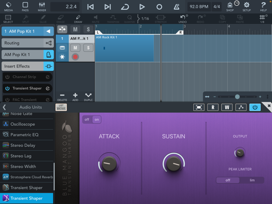 Transient Shaper iPad screenshot 3 - Music app