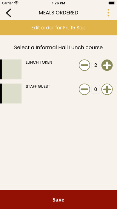 Pembroke Meals Screenshot