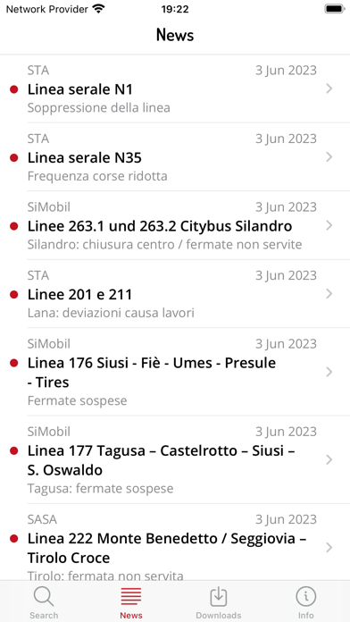 Timetable South Tyrol Screenshot