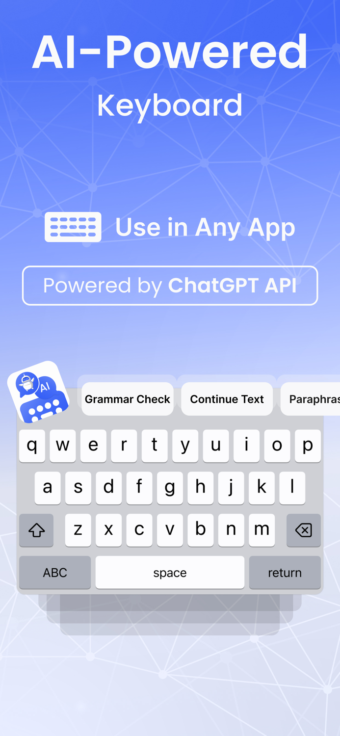 AI Keyboard Extension Writer