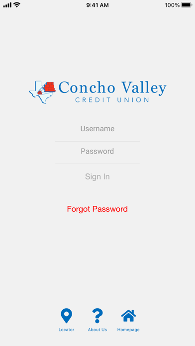 Concho Valley Credit Union Screenshot