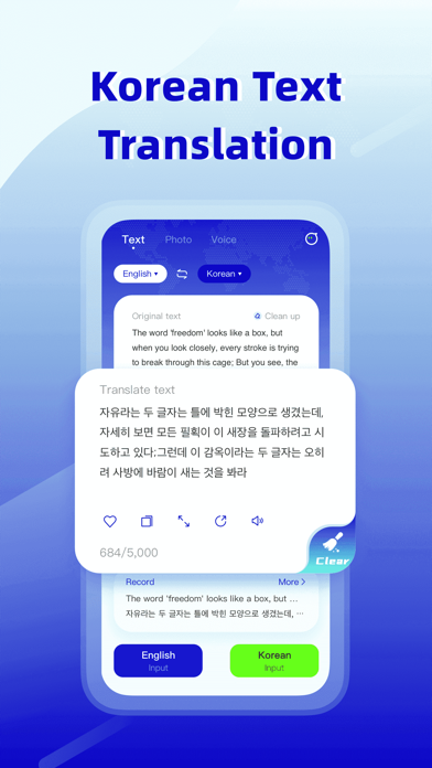 Korean Translator-Photo&Voice Screenshot