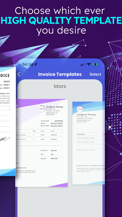 Invoice Maker + Estimate App Screenshot