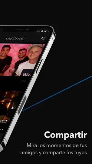 Captura de pantalla de Lightbooth en iPhone 4
