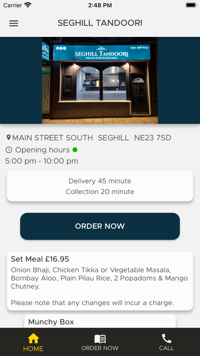 Seghill Tandoori Screenshot