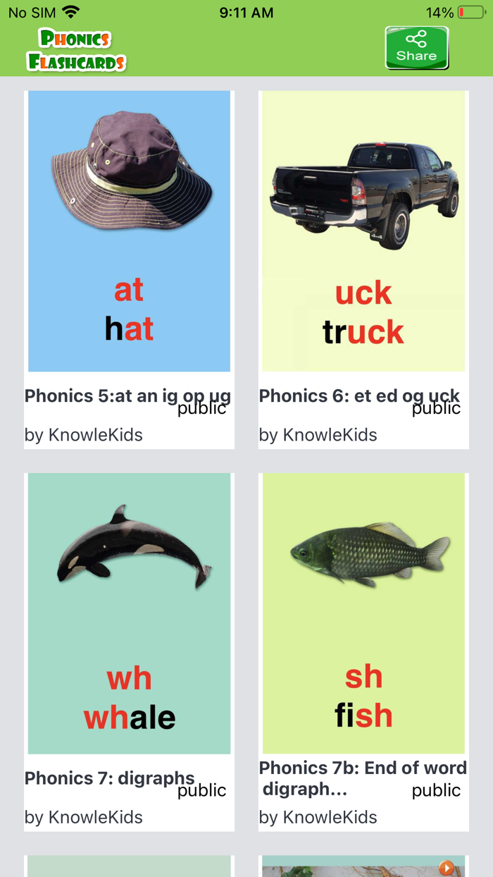 Phonics Audiocards