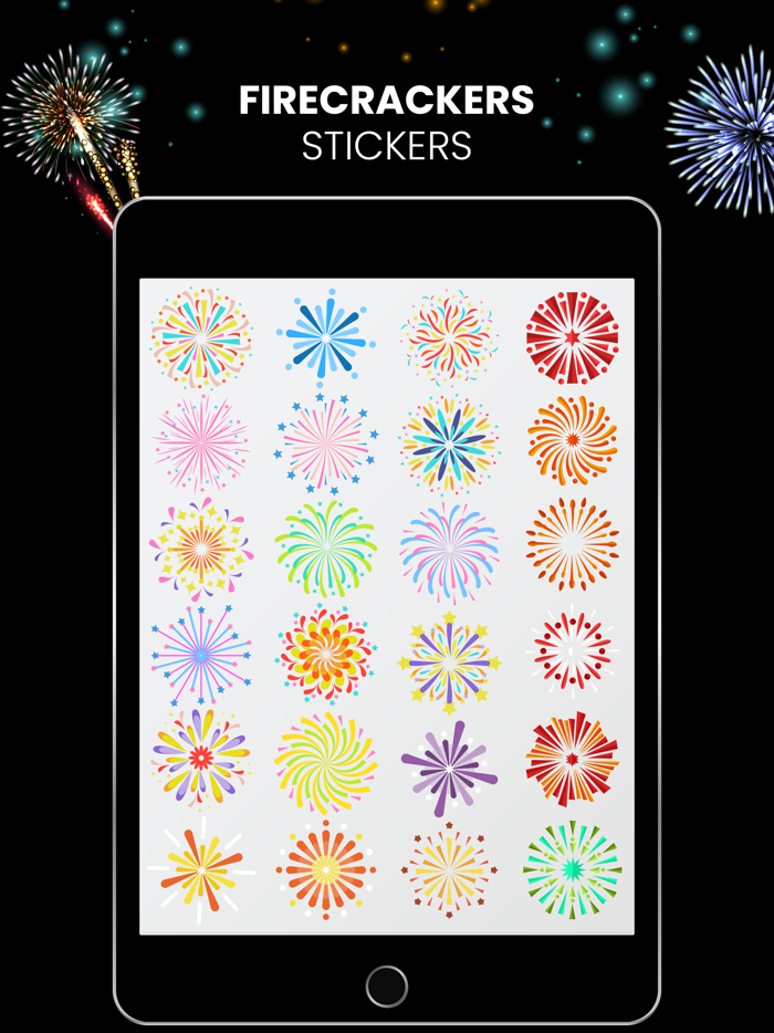 Animated Fireworks Stickers