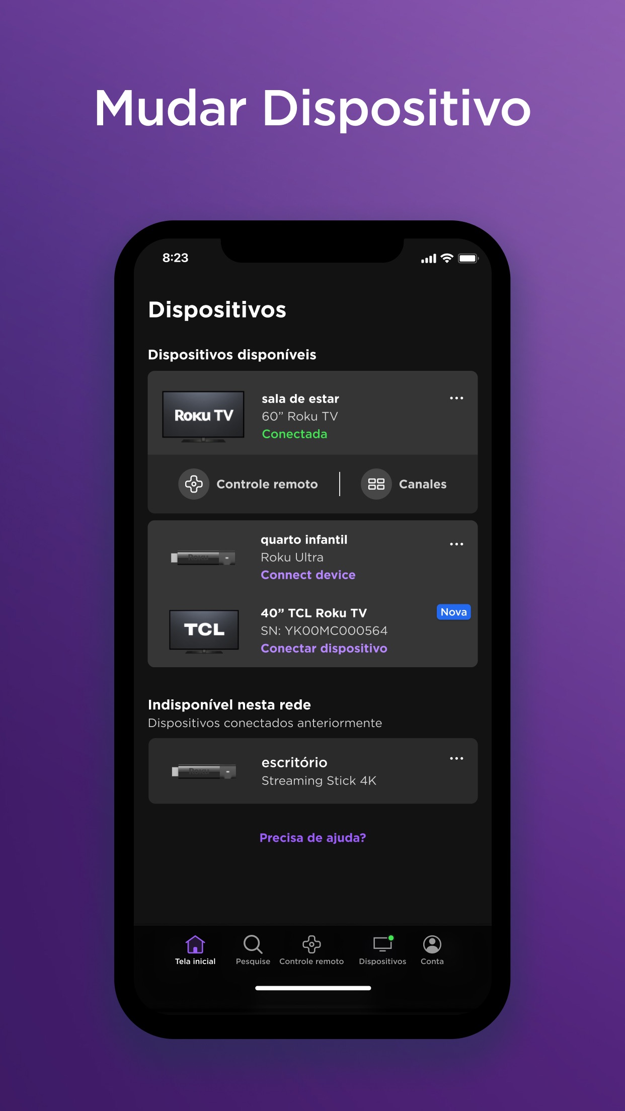 Screenshot do app The Roku App (Official)