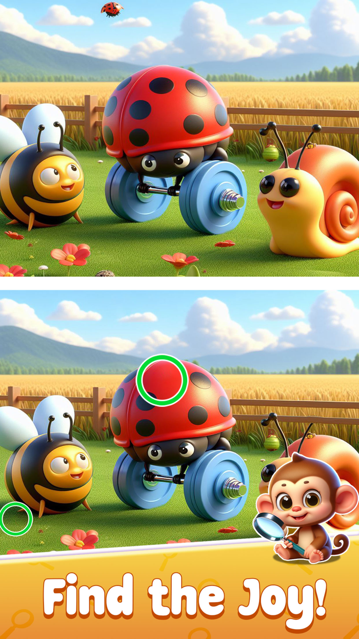 Find The Difference Cartoon