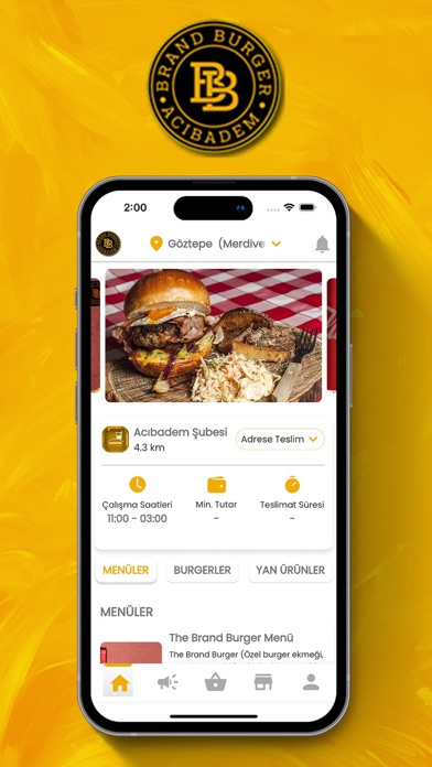Brand Burger Screenshot