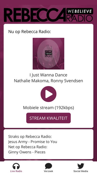 Rebecca Radio Screenshot