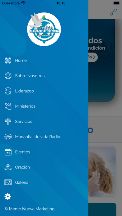Ministerios Manantial de Vida Screenshot