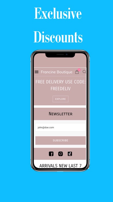 Francine Boutique Screenshot
