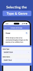 AI Script Writer, Generator screenshot #3 for iPhone