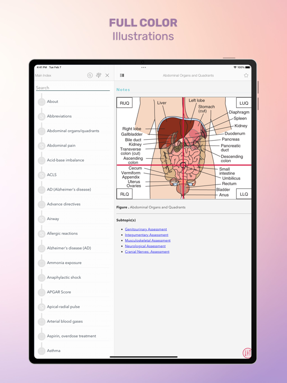 Screenshot #6 pour RNotes: Nurse's Pocket Guide