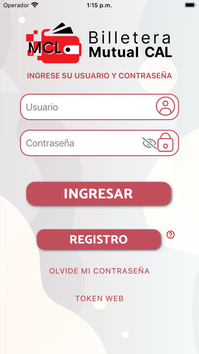 Billetera Mutual CAL Screenshot