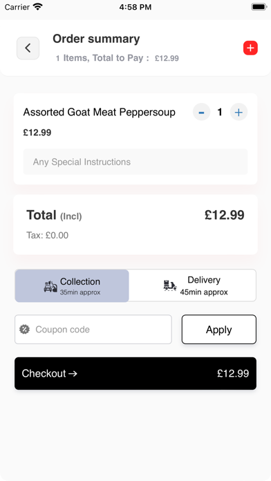 +234 Restaurant Screenshot