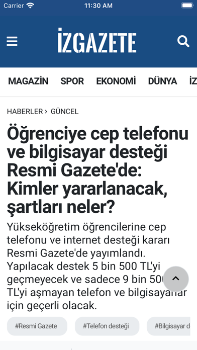 İZ Gazete Screenshot