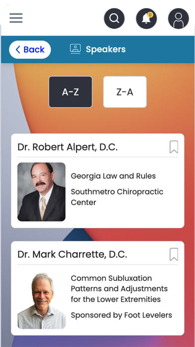 GA Chiropractic Association Screenshot