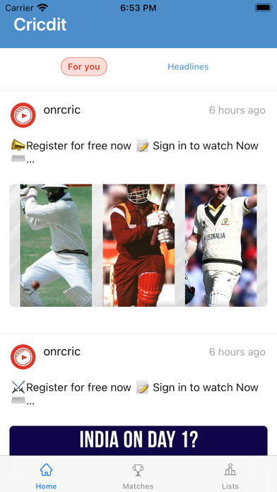 Cricdit - Cricket News Screenshot