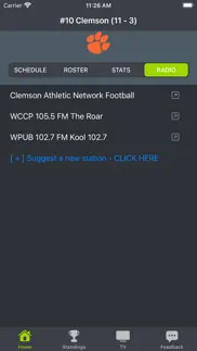 clemson football schedules iphone screenshot 4