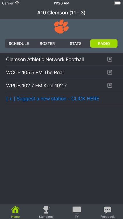 Clemson Football Schedules screenshot-3