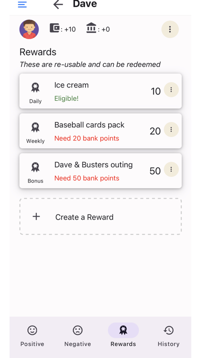 Rewardster - Behavior chart Screenshot